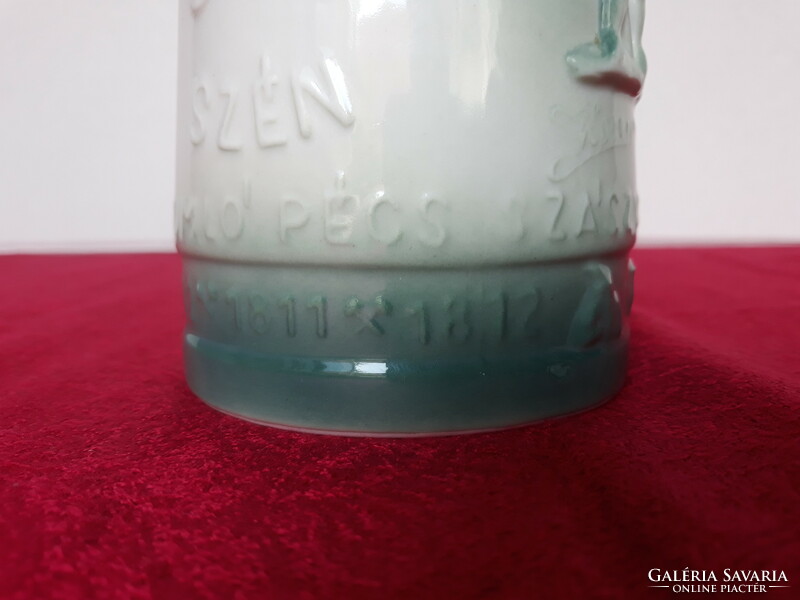 Old Zsolnay miner's jar, 0.5 liter