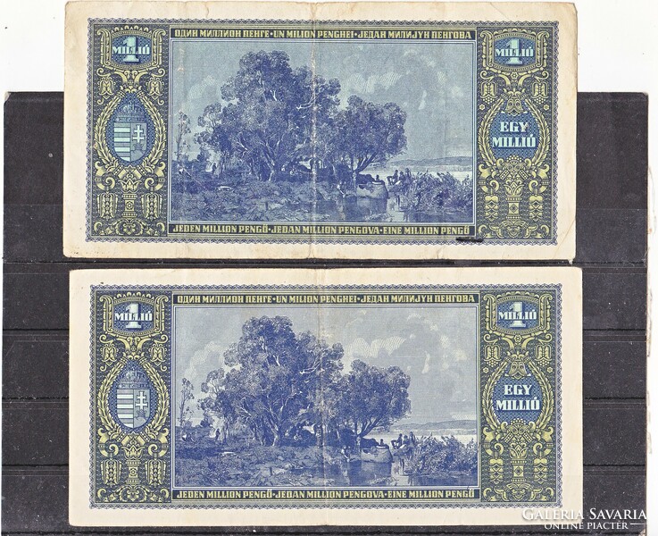 Magyarország 1000000 pengő 1946 FA