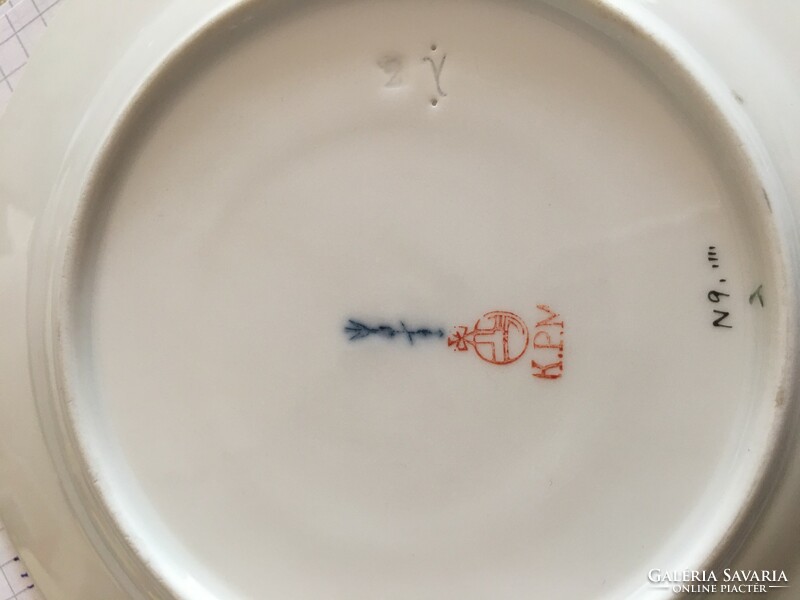 3 old porcelain small plates