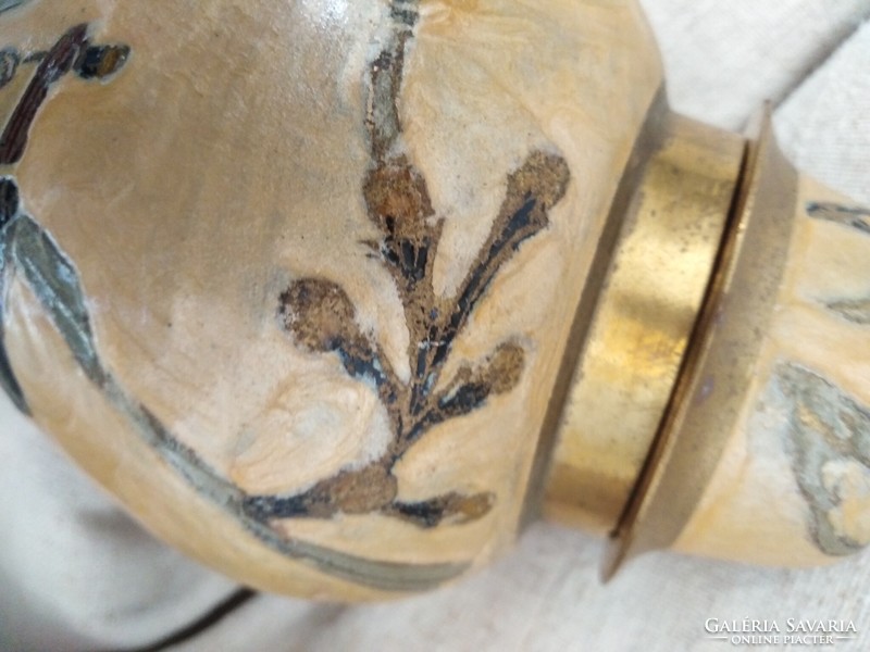 Brass decorative object - fire enamel type