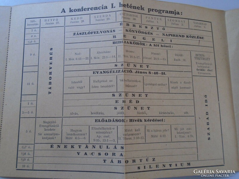 D199147 Levelezőlap   Tábori program TAHI 1949 Grünvalszky Károly  - Bártfay Ida Újpest