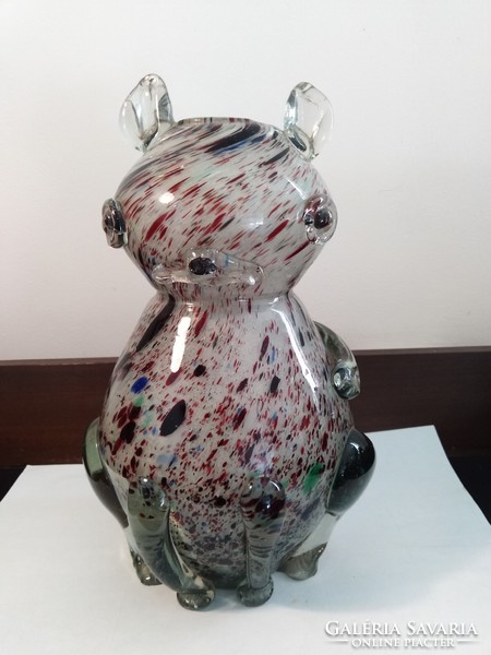 Muranoi kisállat váza