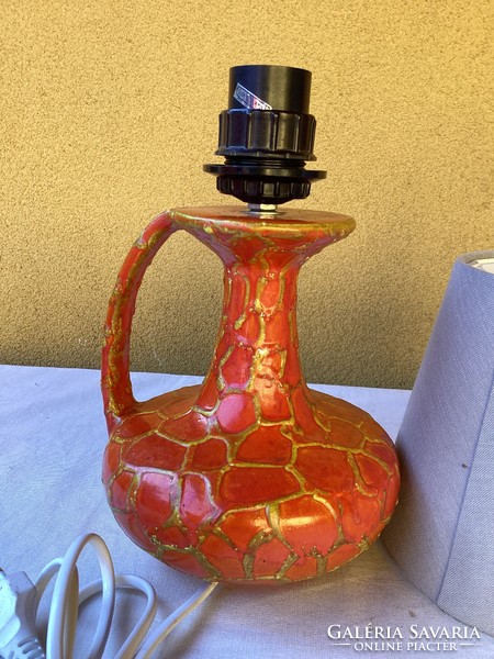 Hungarian retro ceramic lamp 31 cm.