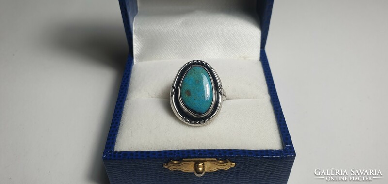 Navajo Turquoise Stone Ring.