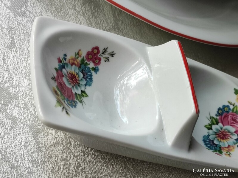 Alba julia porcelain tableware spare parts soup bowl, serving plate and salt shaker