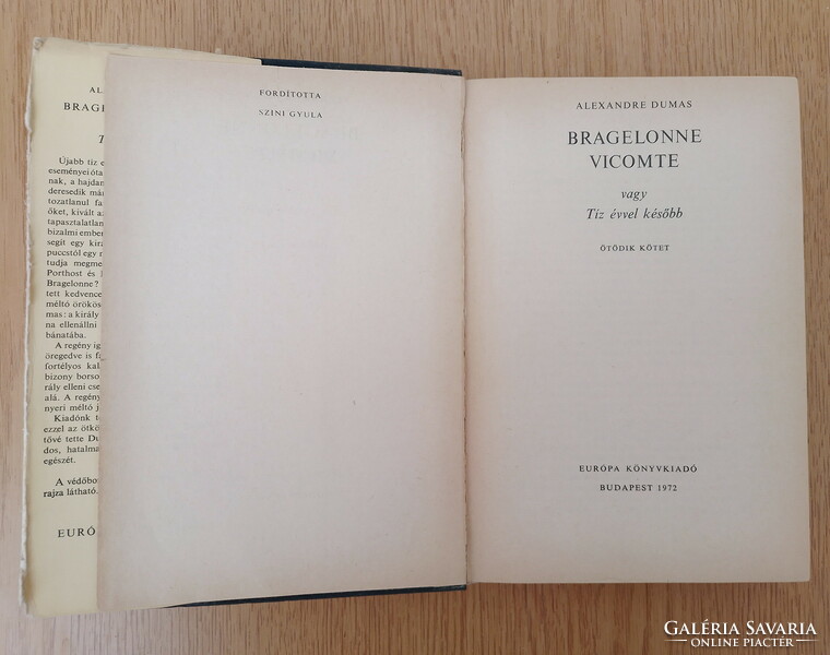 Alexandre Dumas - Bragelonne Vicomte vagy 10 Tíz évvel késöbb - 5. kötet