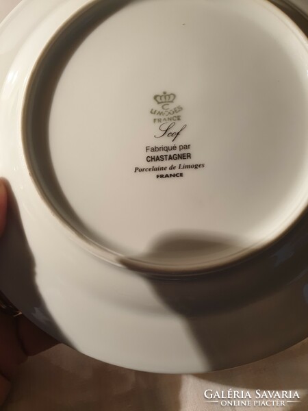 Jelzett  Limóges Francia porcelán fali tányér