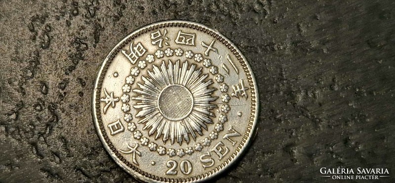 Japán 20 Sen, 42nd, 1909.
