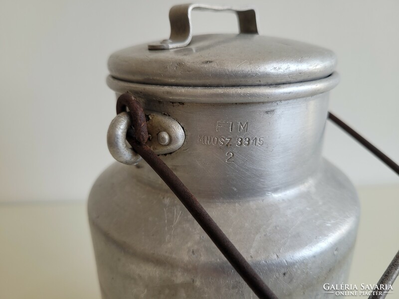 Old 2 liter aluminum milk jug vintage jug