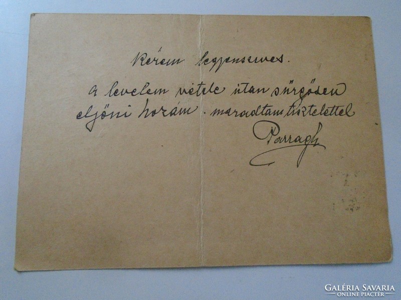 D199146 Levelezőlap  Szépművészeti Múzeum 1926  aláírás Parragh  - Bánfi István Budapest