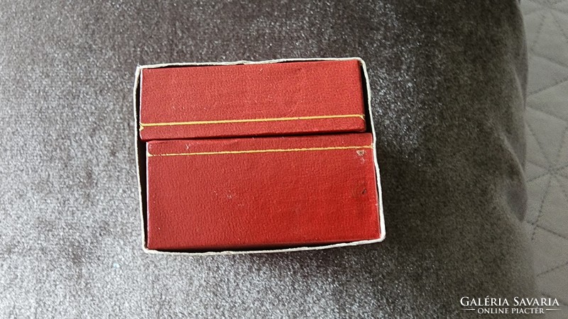 MAGYAR SZENT KORONA miniatűr másolat + eredeti sérült dobozban fém + üveg 3×2 cm