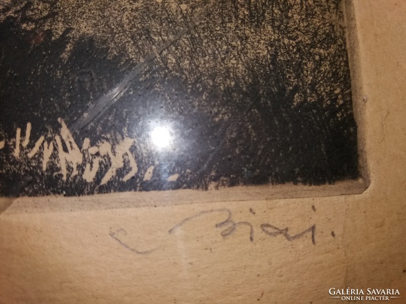 BIAI-FÖGLEIN ISTVÁN 1905 - 1974 Alkotása rézkarc a Vaskapu felé a képek szerint