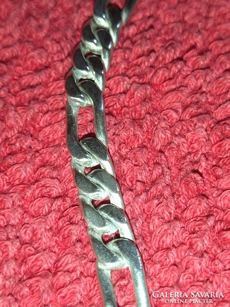 Nehéz 925 Sterling ezüst vintage Mexikói női kézzel készített karkötő karperec