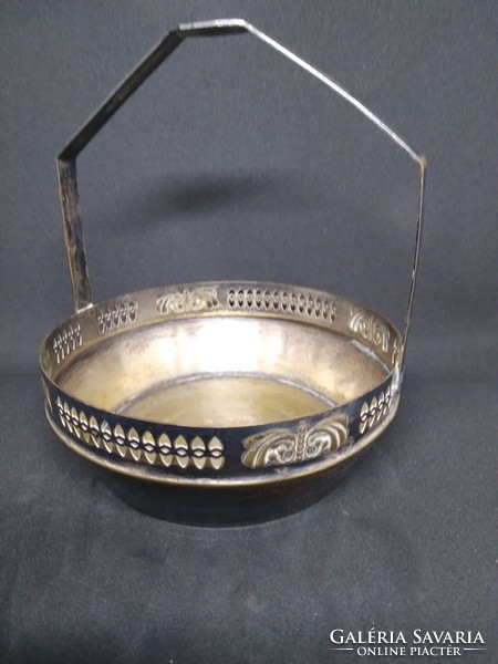Silver-plated tray, fruit basket, centerpiece