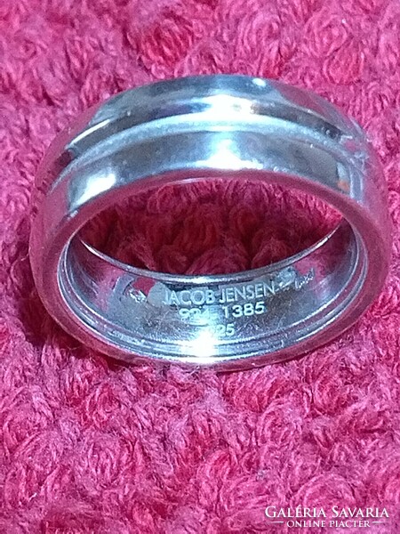 Collector's item 925 sterling silver Jacob Jensen 924-1385 ring size 50