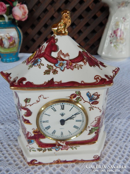 Mason's mandalay red mantel or table clock