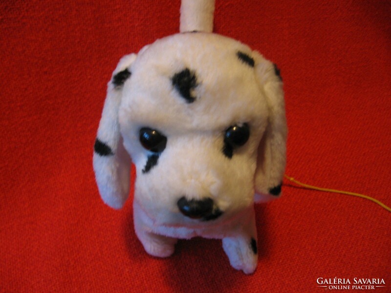 Electric, mechanical Dalmatian dog plush
