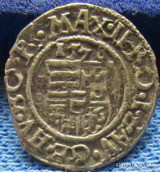Miksa silver denarius 1578 k-b