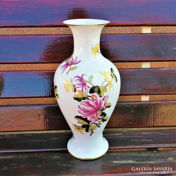 Hand-painted raven house vase