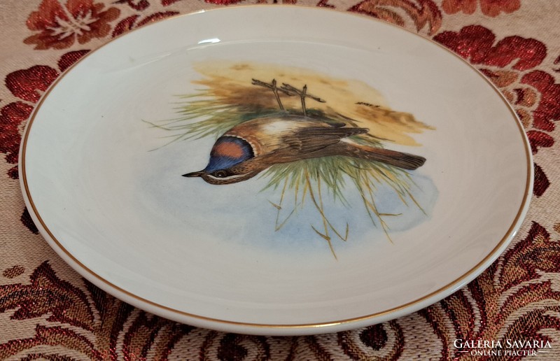 Blue bird porcelain decorative plate (l4182)