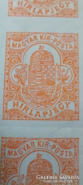 1909-es hírlap bélyeg ív