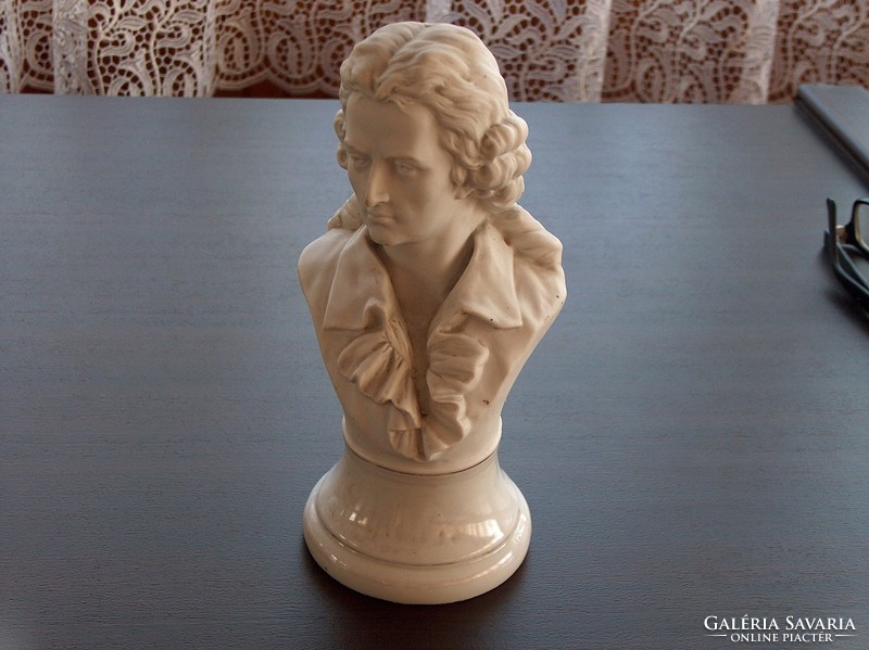 Porcelain sculpture schiller, flawless, bust, larger size