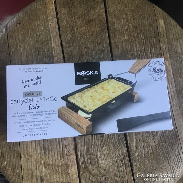 Holland BOSKA márkájú party sajt raclette, mécsessel, új dobozában