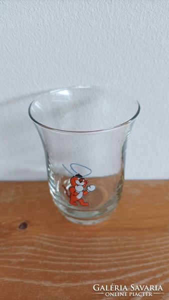 Retro Hungarian glass goblet. Seoul Olympics. Boxing.