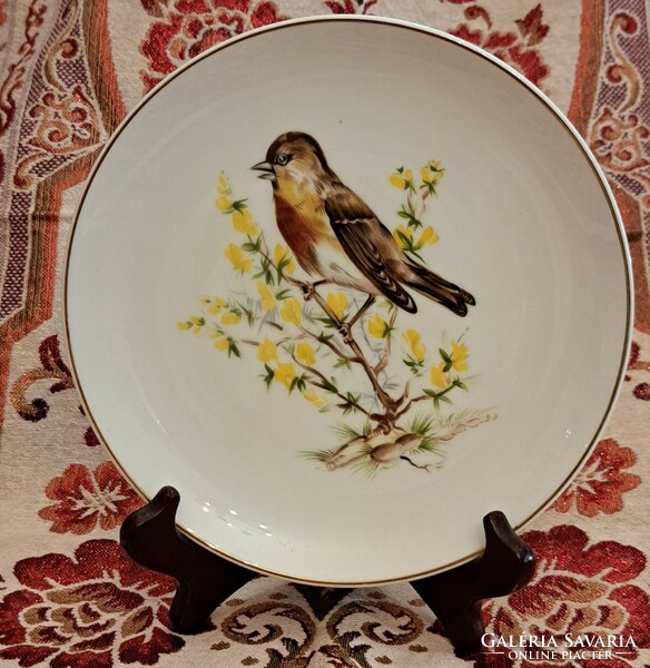 Bird porcelain plate, decorative plate 3 (l4184)