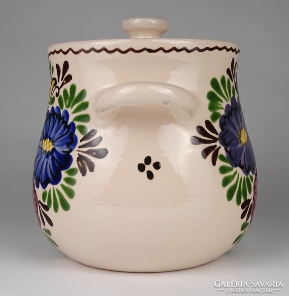 1P106 old light glazed ceramic bowl 15.5 Cm