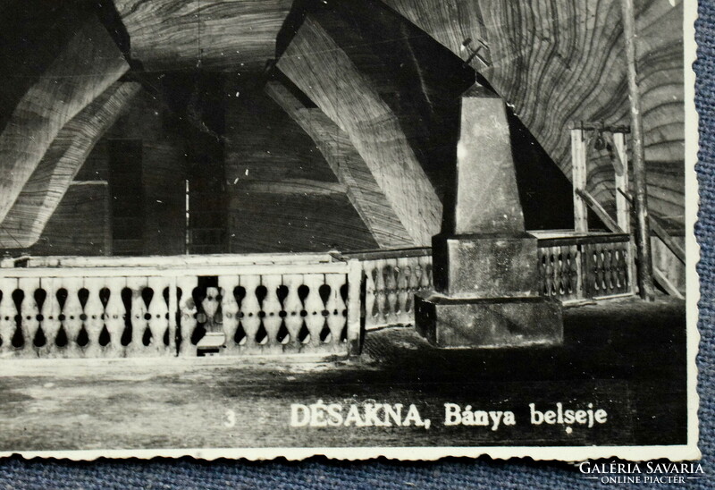 Désakna - mine interior - old photo postcard - 1942