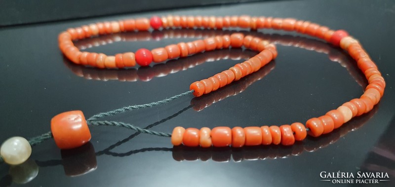 Antique noble coral prayer beads