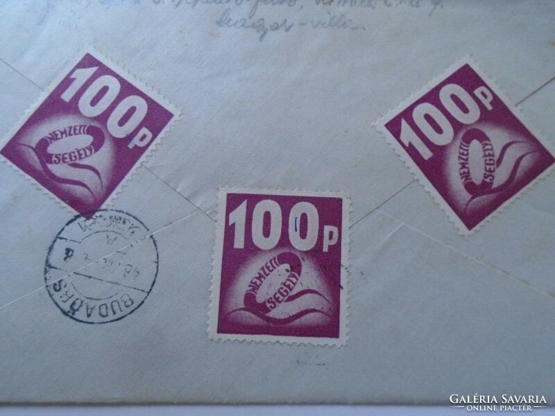 Za454.58 Letter national aid stamps - 1948 Budapest László Juhász - Bártfay - Budaörs
