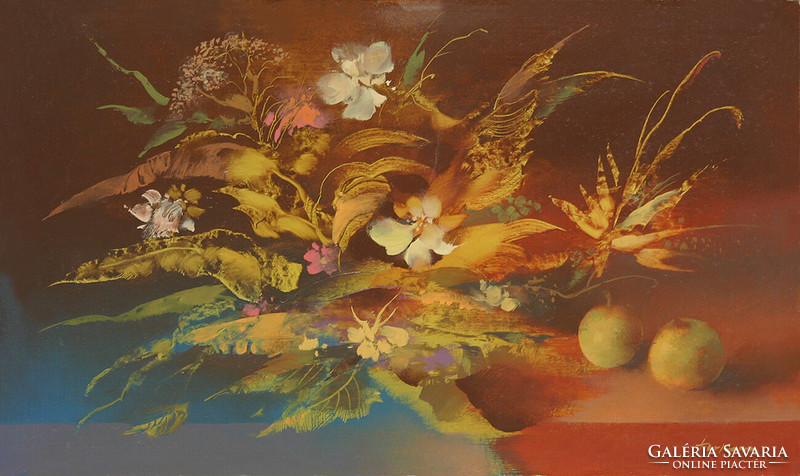 Emil Szekeres: In yellow light - with frame 40x60 cm - artwork: 30x50 cm - 2397/046