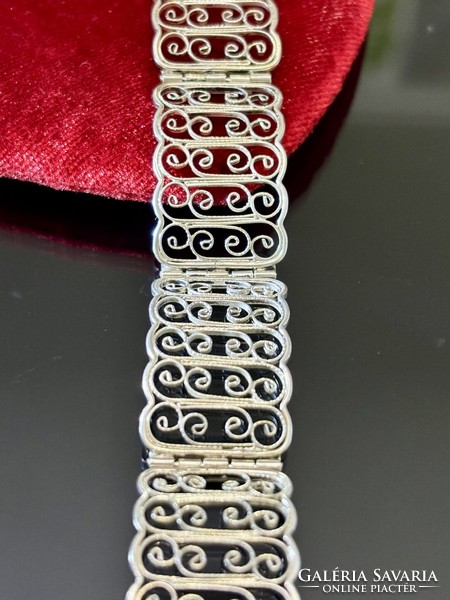 Antique handmade silver bracelet