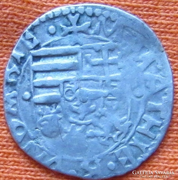 I.Mátyás 1458-1490 ezüst denár,ÉH K-P rozetta