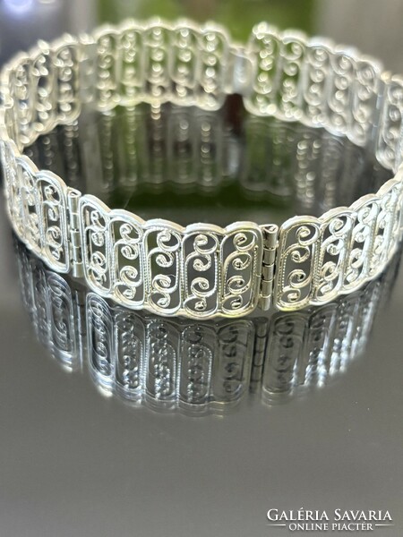 Antique handmade silver bracelet