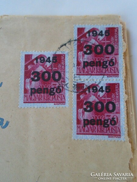 D199165 Inflációs levél  - 1945  Mátraháza,  Juhász László  István  - Bártfay -  Újpest