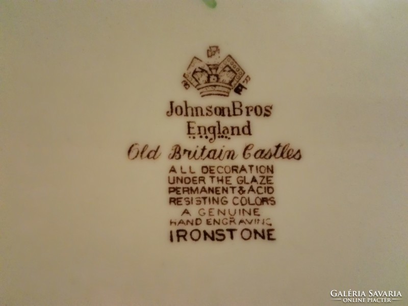 Csodás ,angol Johnson Bros porcelán lapos tányér, ...hibátlan, Irronstone