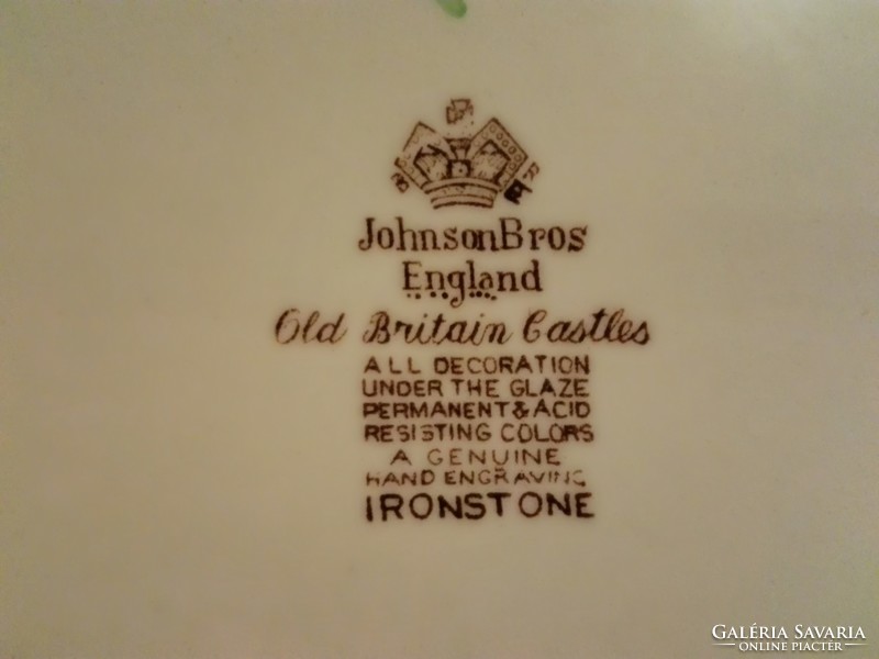 Wonderful, English Johnson Bros. porcelain flat plate, ... Flawless, ironstone