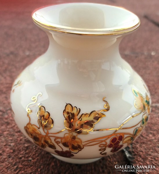 Zsolnay vase - gold painted - Zsolnay Hungarian Pécs hand painted