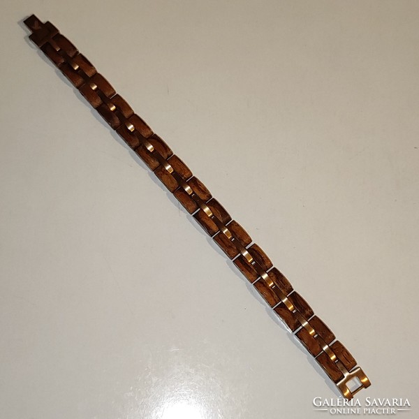 New wong wood/steel bracelet 1/4 price