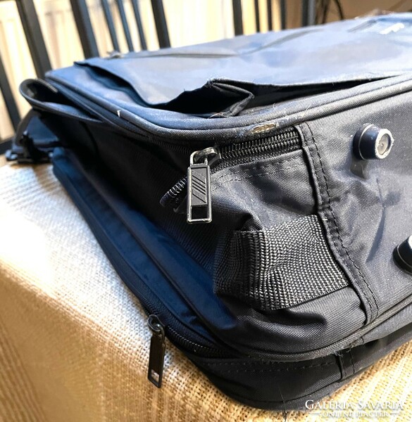 Air france large royal blue travel shoulder bag, pilot bag