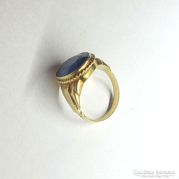 Kék köves antik gyűrű