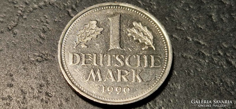 Németország 1 márka, 1990, Verdejel "G" - Karlsruhe