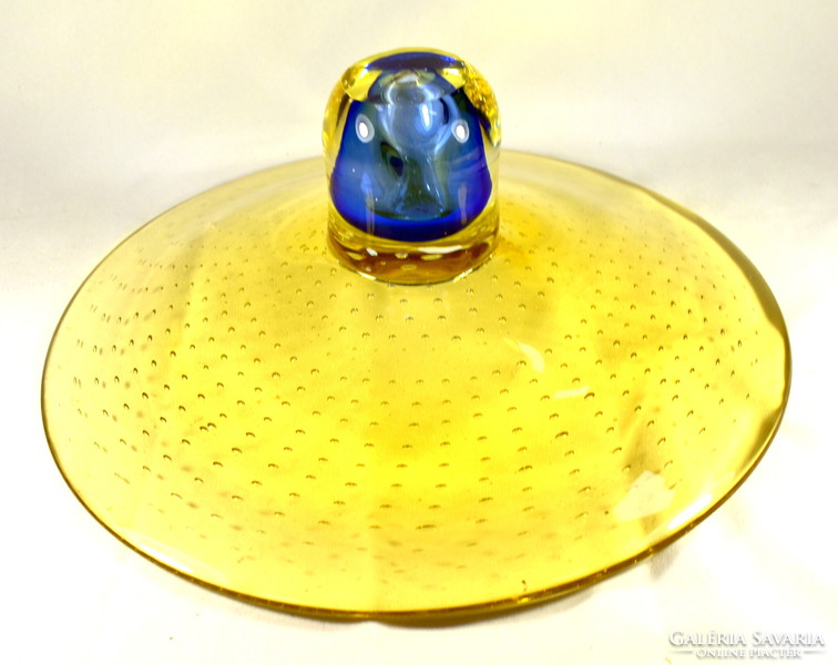 Decorative modern large glass bowl from Murano