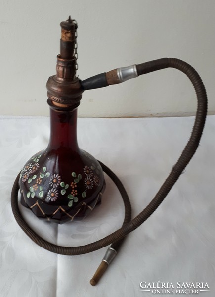 Stained glass antique hookah