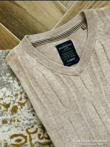 Hammond & co exclusive 80% cotton, 20% wool men's sweater from London