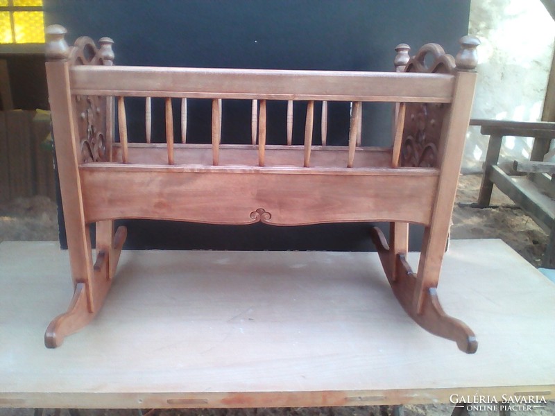 Crib hunting cradle hunting furniture hunting gift wooden furniture unique furniture children's furniture hunting product carving