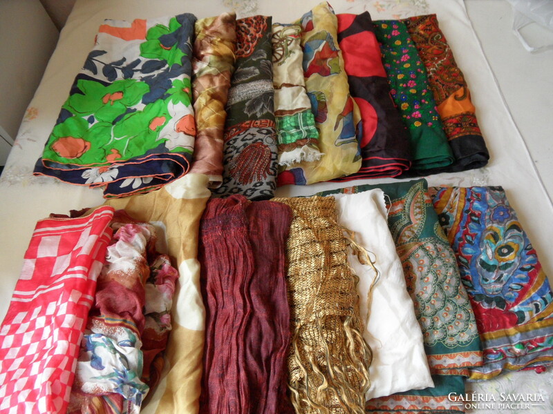 Women's scarf, scarf for creative purposes (16 pcs.)